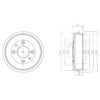 DELPHI BF200 Brake Drum